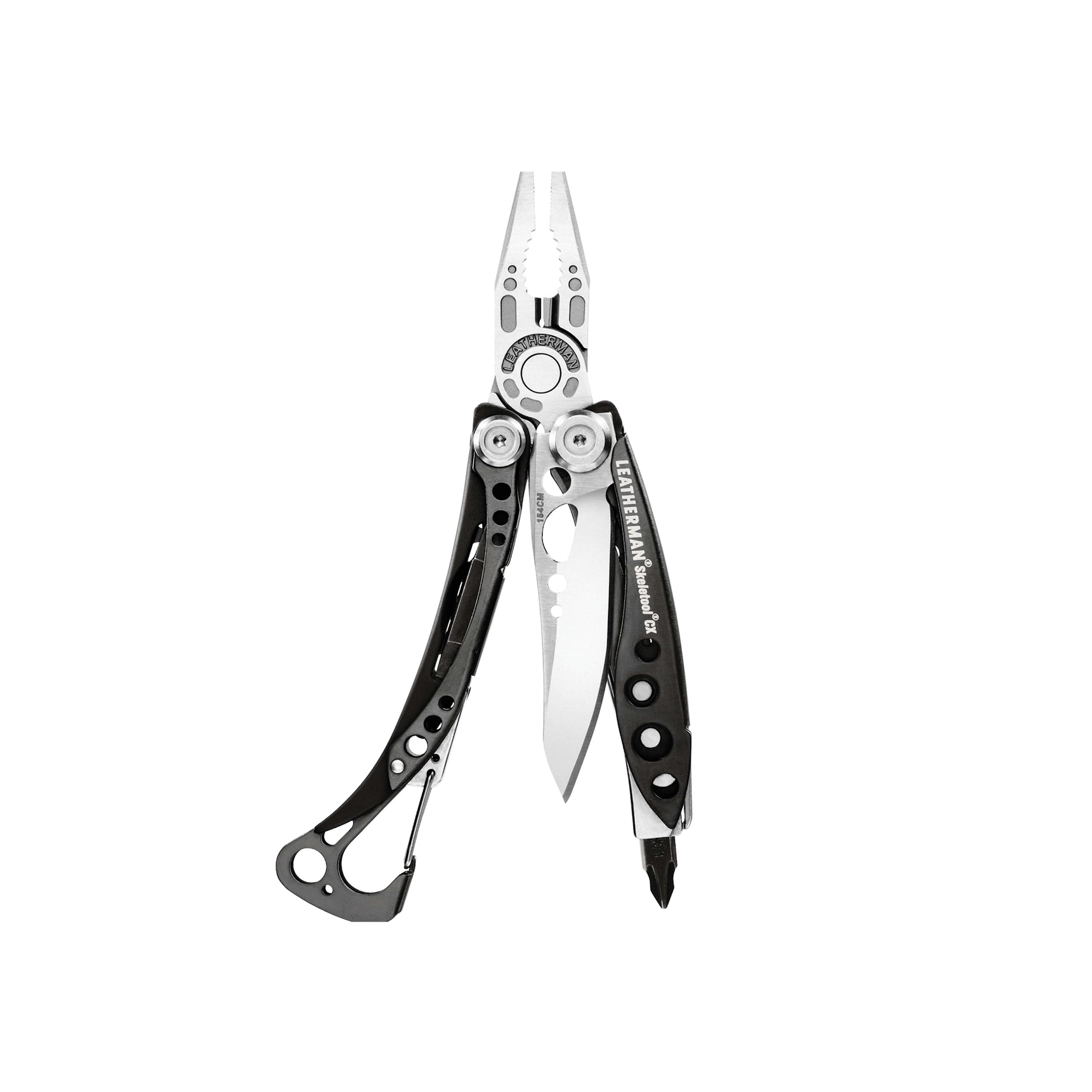 Leatherman Skeletool CX - 7-in-1 Camping & Survival Multi-Tool, Stainless Steel, Made in USA, Black
