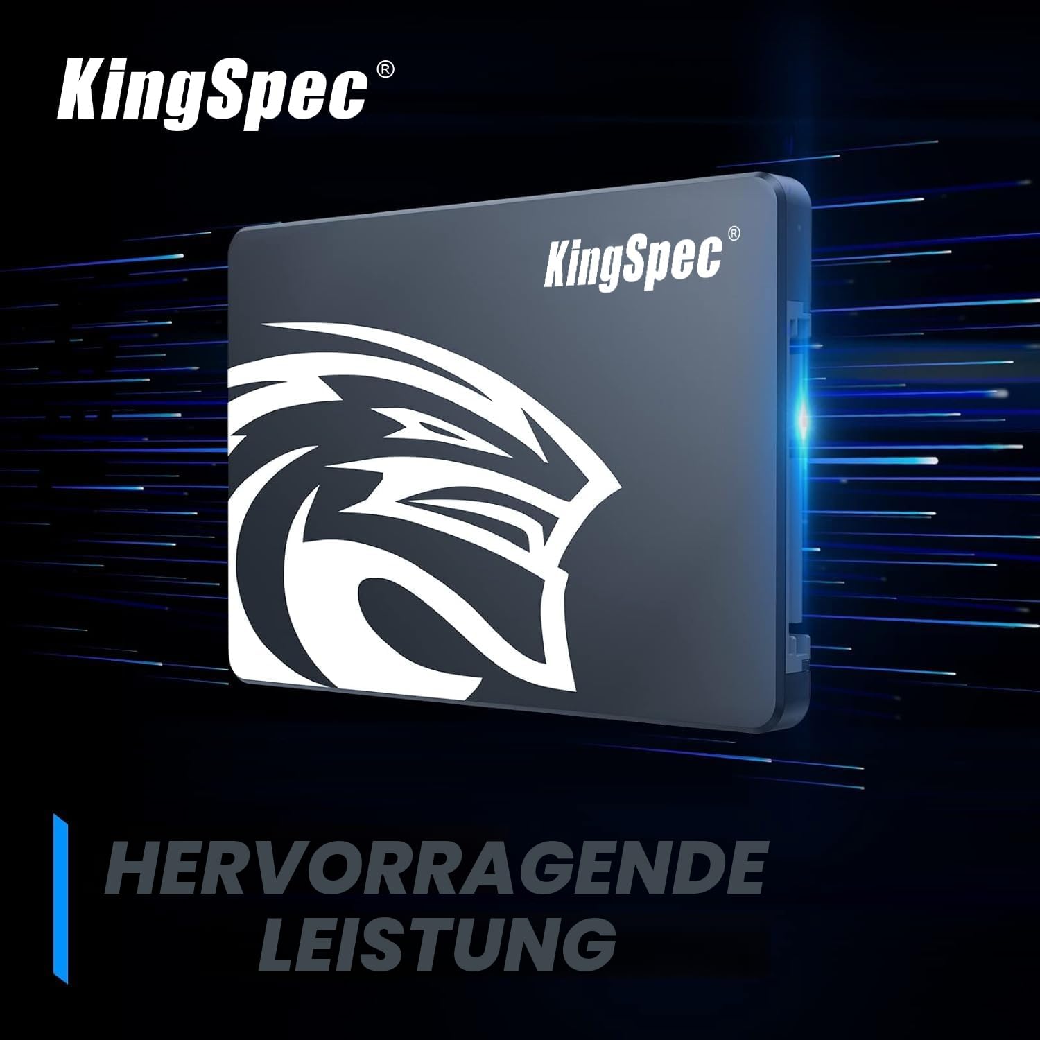 KingSpec 512GB 2.5" SATA Festplatte Intern SSD SATA 3 interne SSD 3D NAND Flash, 2.5 Zoll kompatibel mit Desktop/Laptop 5