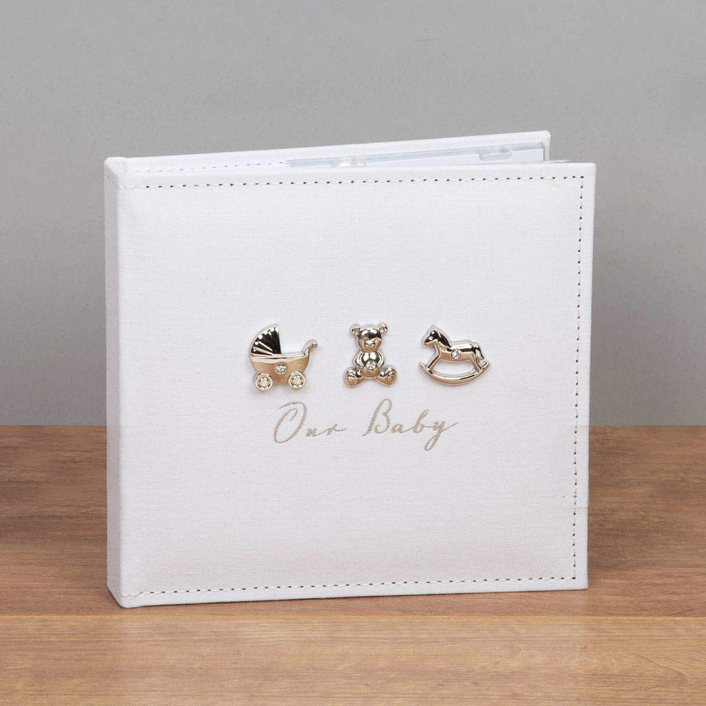 Widdop Our Baby CG1566 Beautiful Baby Photo Album Holds 50 6 x 4 Photos