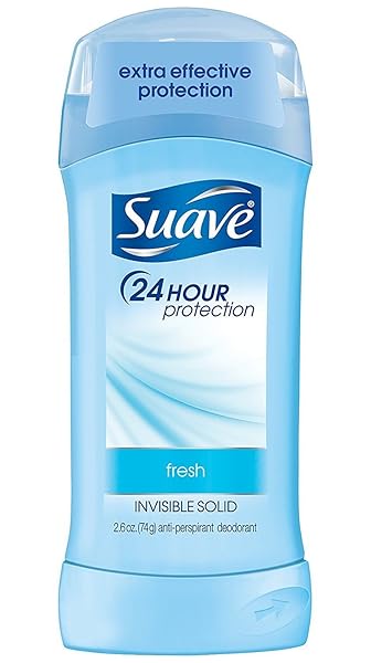 SUAVE 24 HOUR PROTECTION ANTI-PERSPIRANT DEODORANT INVISIBLE SOLID FRESH 2.6 OZ