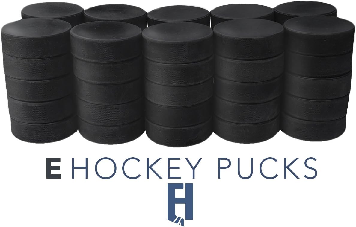 Bulk Blank Ice Hockey Pucks 50 Puck Case Official Regulation 6 oz