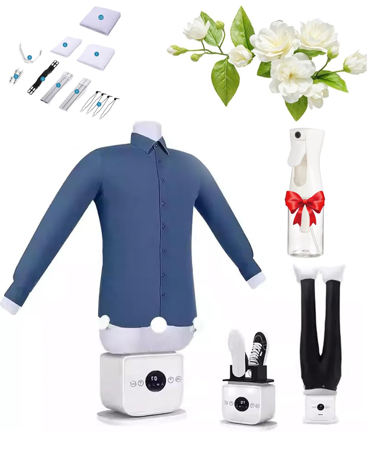 Automatic Steam Iron, Upgraded Touched Automatic Ironing Machine, 2026 New Hands-Free Automatic Ironing Machine 3.0, 8 Minutes Quick Ironed Dry, Time & Temperature Adjustable