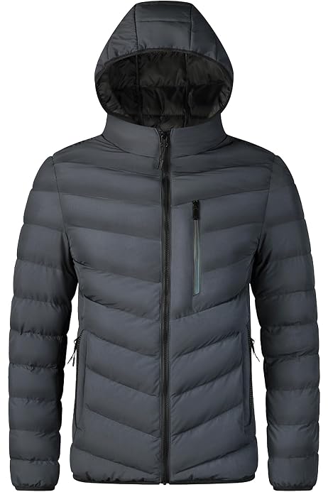 st john's bay hooded packable lightweight puffer jacket