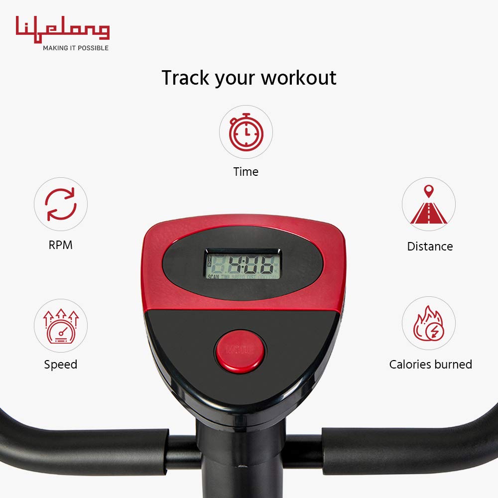 Lifelong LLF54 Fit Pro Stationary Exercise Belt Bike