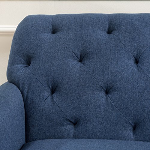 Christopher Knight Home Jessup Fabric Loveseat, Dark Blue Pricepulse