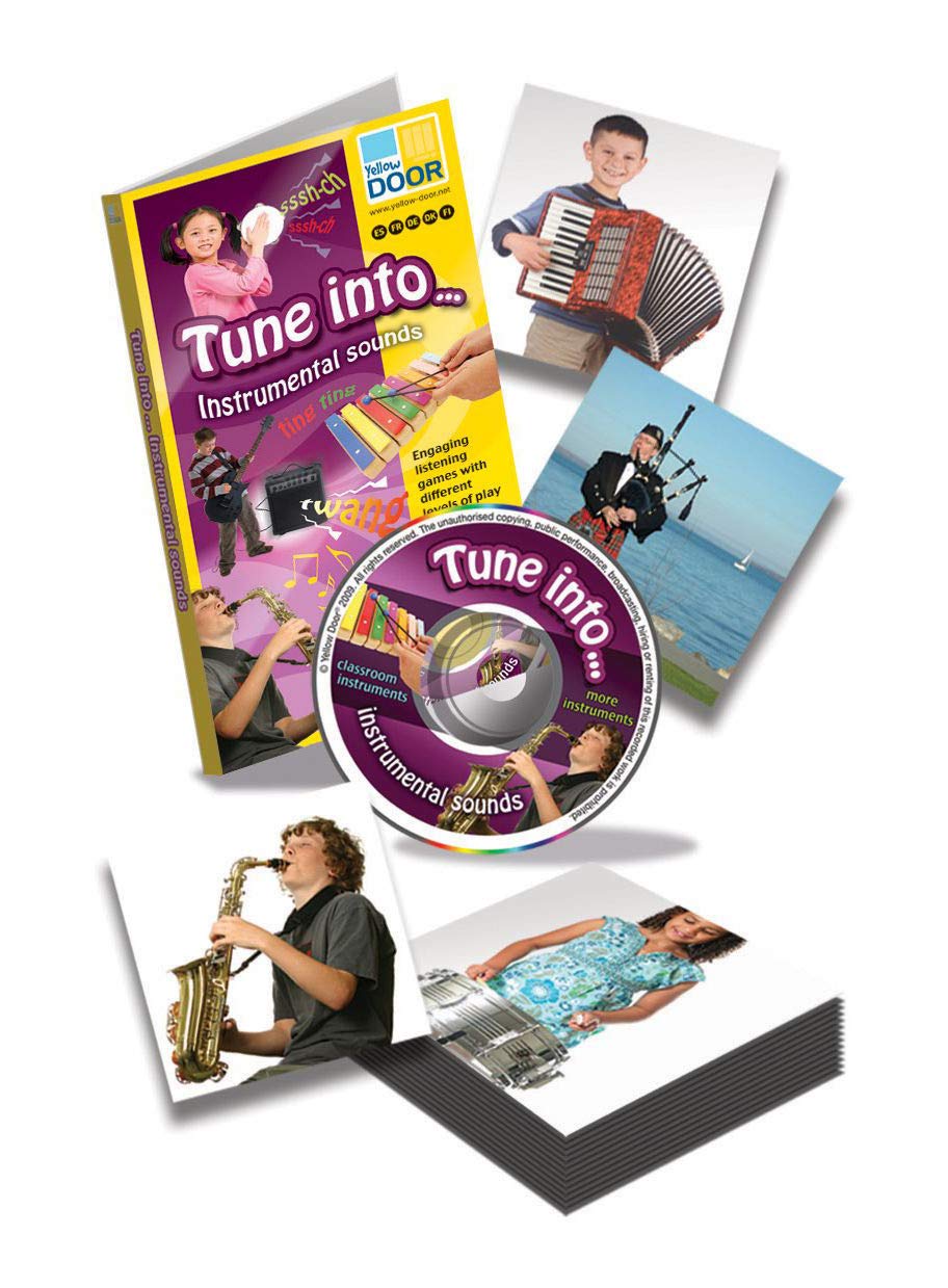 Yellow Door YUS0352 Tune Into. Instrumental Sounds Listening Game Set, White