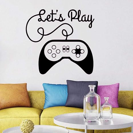 Wandaufkleber Gamer Aufkleber für Jungen Gaming Quote Vinyl Wandbilder
