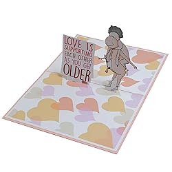 PIDELIGHT Funny Pop-Up Card - Love Is Supporting