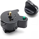 Headlight Switch and Control Knob Set for 1995-2006 Ford Ranger Explorer | Headlight Switch Replaces 3L5T-11654-BA 1F2066170, Control Knob Replaces F2DZ11666A, Fits Mountaineer Mazda B4000 B2500 B2300