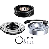 SCITOO AC Compressor Clutch for Nissan for Murano 3.5L 2009-2014 | All-in-One AC Clutch Kit for Nissan for Maxima 3.5L 2008-2014 with 7-Groove Pulley