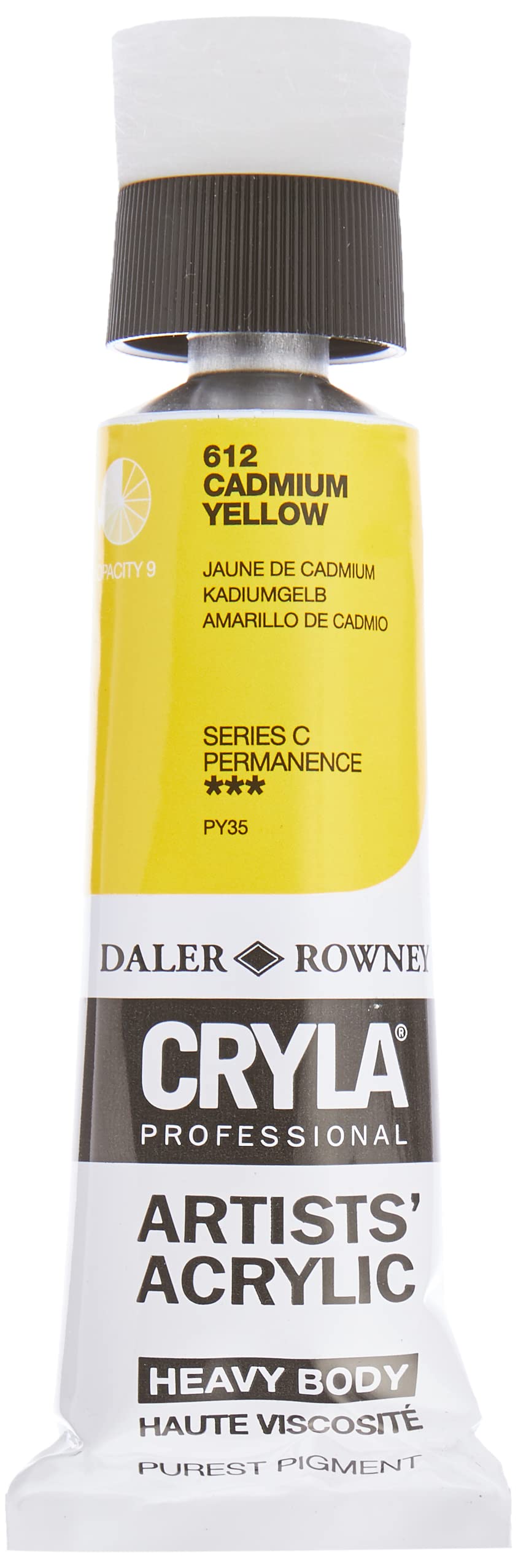 Daler-Rowney Cryla Acrylic 75 ml Cadmium Yellow, Professional Artists