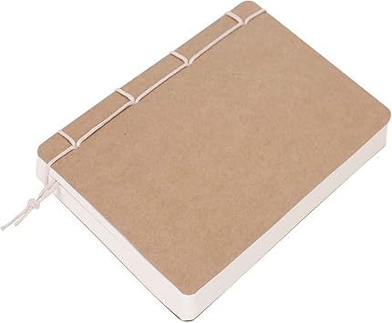 Amazon B5 A5メモ帳 速写ノート 和綴じノート 日記帳 レトロ 復古 クラフトカバー 空白ページ 書きやすい 上質紙 オフィス 文房具 学用品 プレゼント B5サイズ 日記帳 文房具 オフィス用品