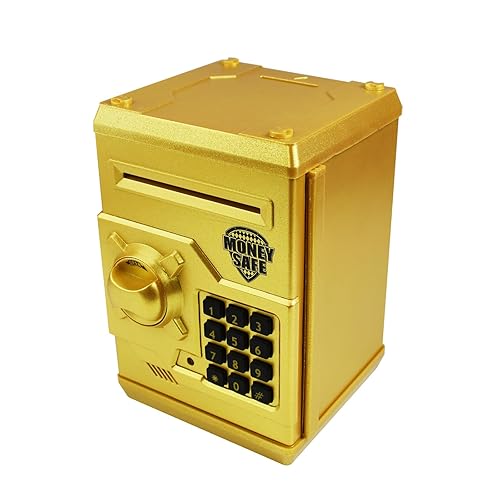 HUSAN Piggy Banks Money Banks for Kids, Electronic Password Code Money  Banks ATM Banks Box Coin Bank for Children Boys and Girls (Gold) in Bahrain 