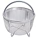 6qt Steamer Basket, Instant Pot Accessories for 6 or 8 Quart Instant Pot Pressure Cooker, Insta Pot Ultra Egg Basket with Silicone Handle and Non-Slip Legs