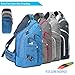 Plus Oversized Sling Bag Men Women, Double Layers Travel Backpack Cross Body Bag 28L, Fit for 14 Inch Laptop Dark Blue