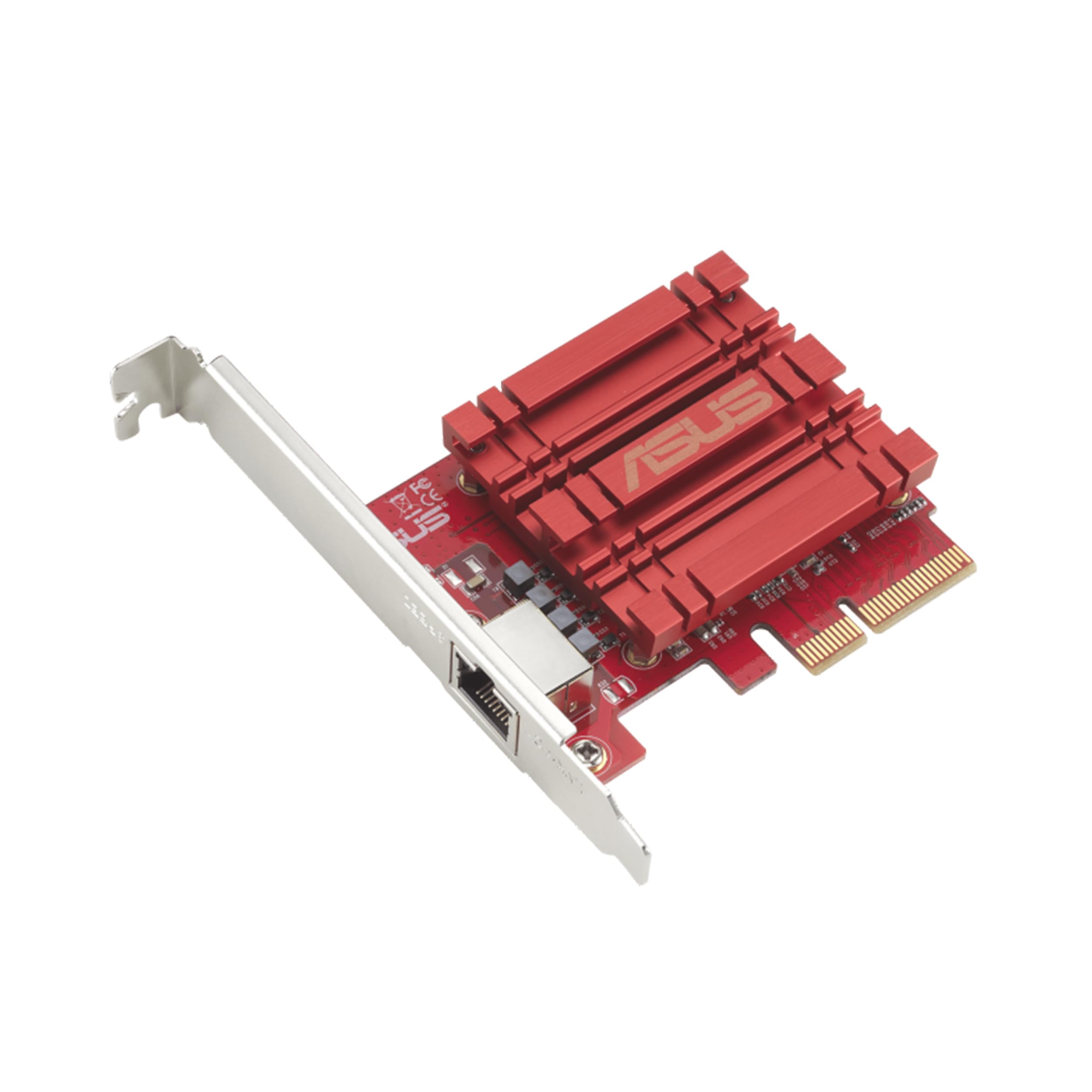 Photo 1 of ASUS XG-C100C 10G Network Adapter PCI-E x4 Card with Single RJ-45 Port and Built-in QoS for use with Windows 10/8.1/8/7 and Linux Kernel 4.4/4.2/3.6/3.2, TAA Compliant (XG-C100C)