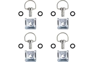 BLULILY Motorcycle Quick Releases Race Fasteners 1/4 Turn 14mm 19mm D-Rings Race Fairing Fastener Bolts Screws