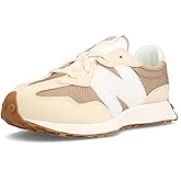New Balance 327 GS Girls Shoes Size 7, Color: Beige/Brown/Beige