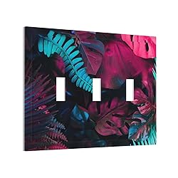 Wpshijia Light Switch Cover Tropical Banana Leaves