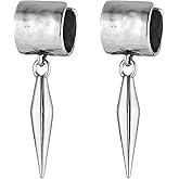 HZMAN Stainless Steel Ear Cuff Earrings for Men Women No Piercing Retro Lightweight Clip On Cartilage Earring Jewelry Gift