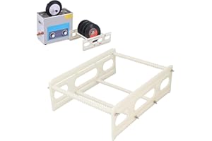 Hizoncore Record Drying Rack ABS Plastic, Sawtooth Design Vinyl Record Storage Holder, Drying 30 Records at Once, Stable Structure for Record Collectors