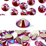 LIGHT SIAM AB (227 AB) red Swarovski NEW 2088 XIRIUS Rose 16ss 4mm flatback No-Hotfix rhinestones ss16 144 pcs (1 gross) *FREE Shipping from Mychobos (Crystal-Wholesale)*
