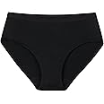 Thinx For All Leaks Hip-Hugger Underwear, Holds up to 100ml or 6tbps or 1/4 Cup Worth of Liquid, Light Absorbency Incontinence Underwear for Women, FSA HSA Approved Feminine Care, Black, L