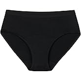 Thinx For All Leaks Hip-Hugger Underwear, Holds up to 100ml or 6tbps or 1/4 Cup Worth of Liquid*, Light Absorbency Incontinence Underwear for Women, Feminine Care, Black, XXL