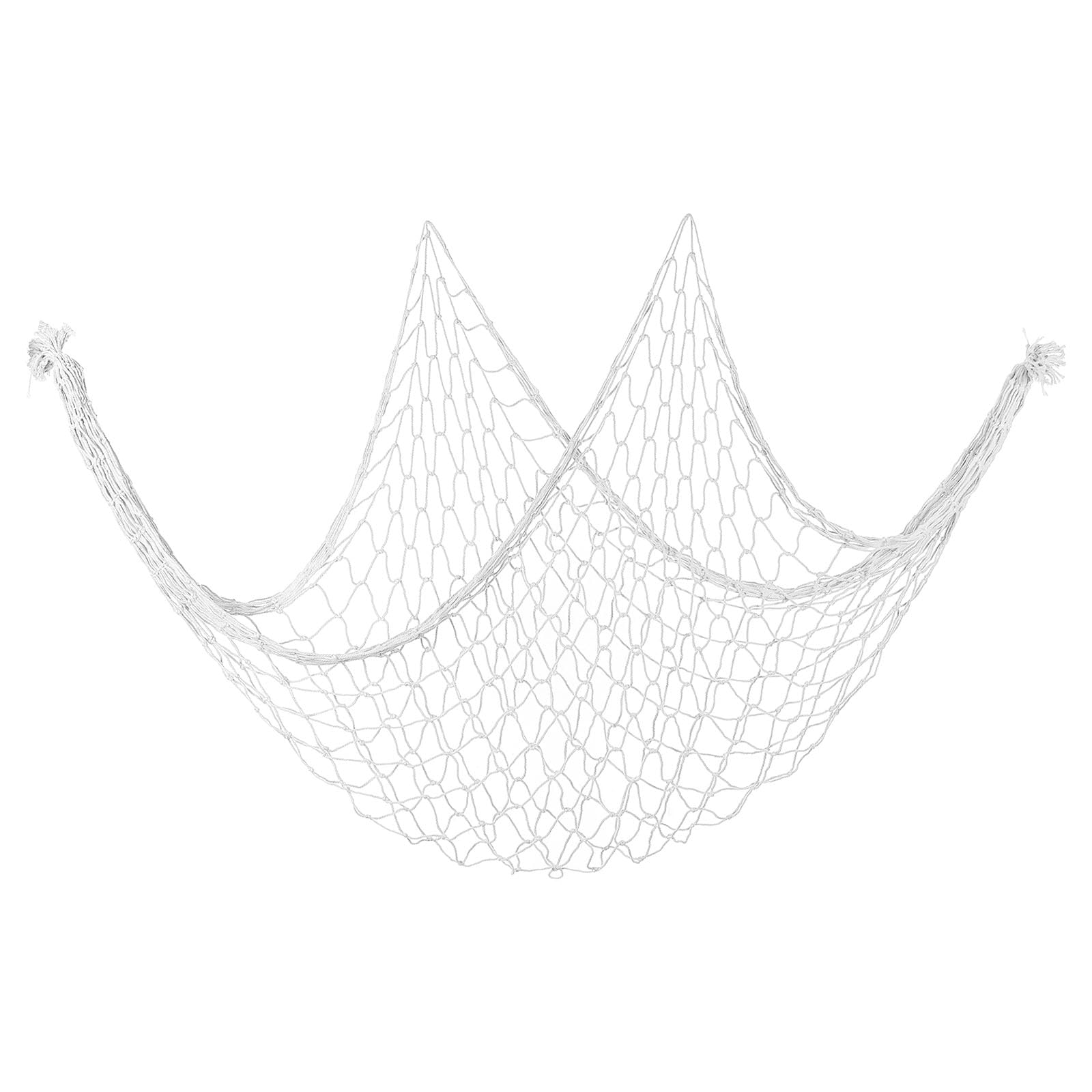 PATIKIL Fishing Net Decor, 80" x 40" Mediterranean Style Photographing Decoration Natural Fish Net Party Accessory for Home Bedroom, Creamy White