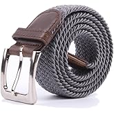 Canvas Elastic Fabric Woven Stretch Multicolored Braided Belts