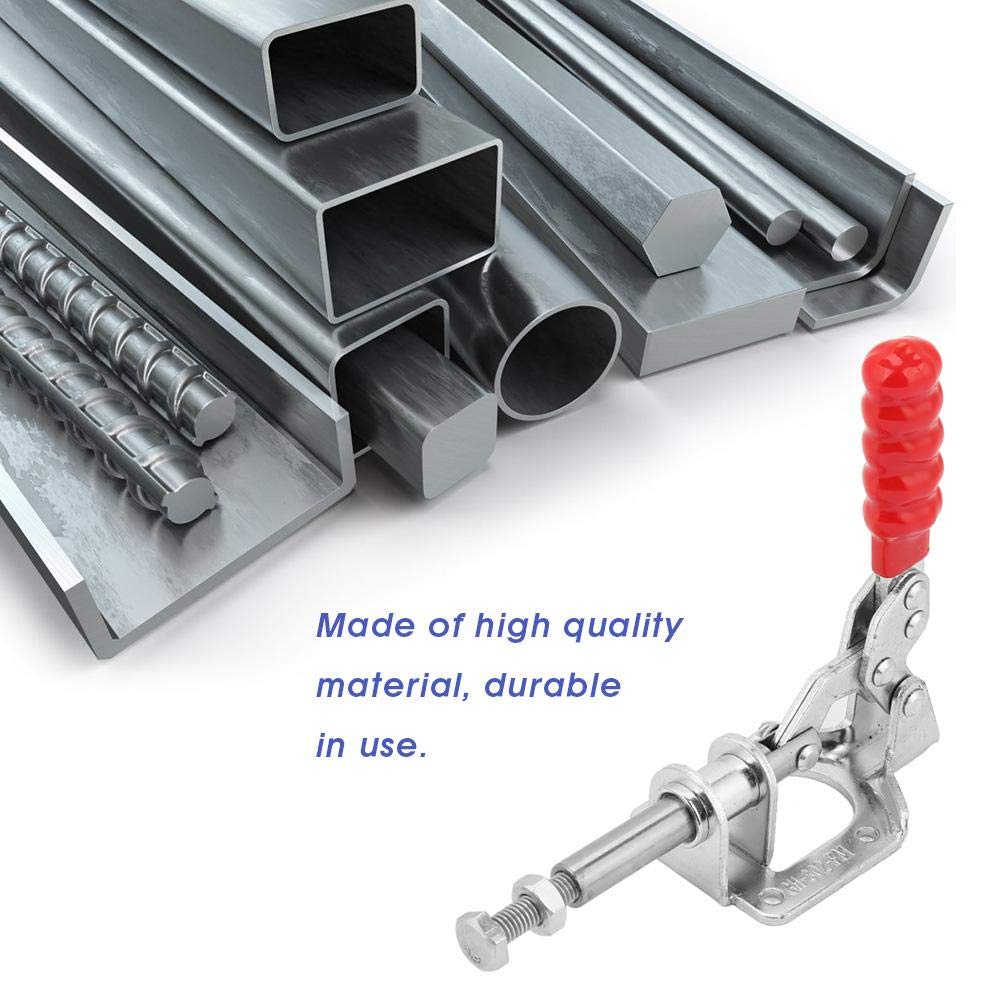 FTVOGUE Toggle Clamps Workpiece Welding Clamps Antislip Horizontal Clamps for Welding Jigging Repairing (GH-302-FM) - Image 4