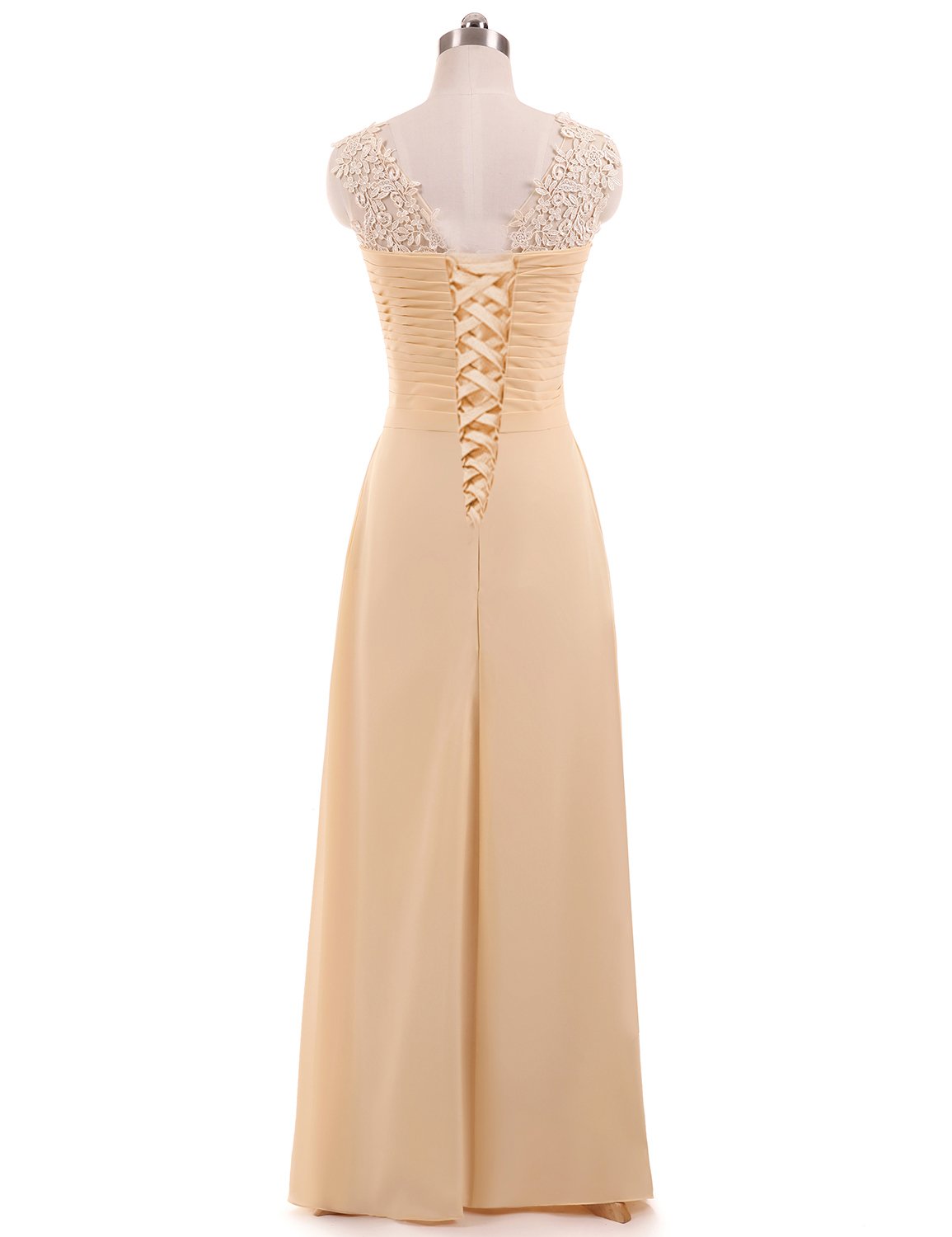 Miao Duo Women's Maxi Lace Applique Bridesmaid Dress Long Formal Gowns Chiffon Pleated Turquoise 18W