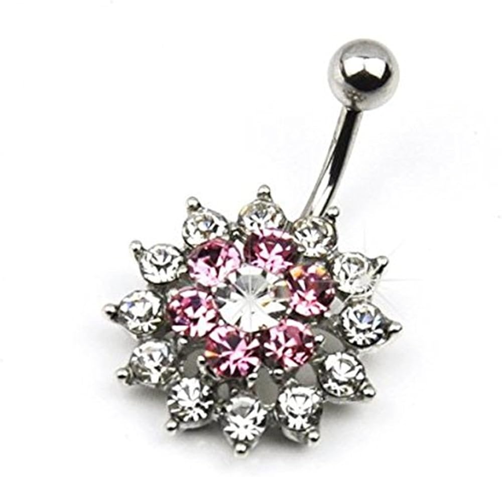 Belly Button Ring Bar Body Piercing Jewelry Amazon.co.uk Jewellery