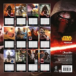 The Official Star Wars Episode 7 Movie 2016 Square Calendar