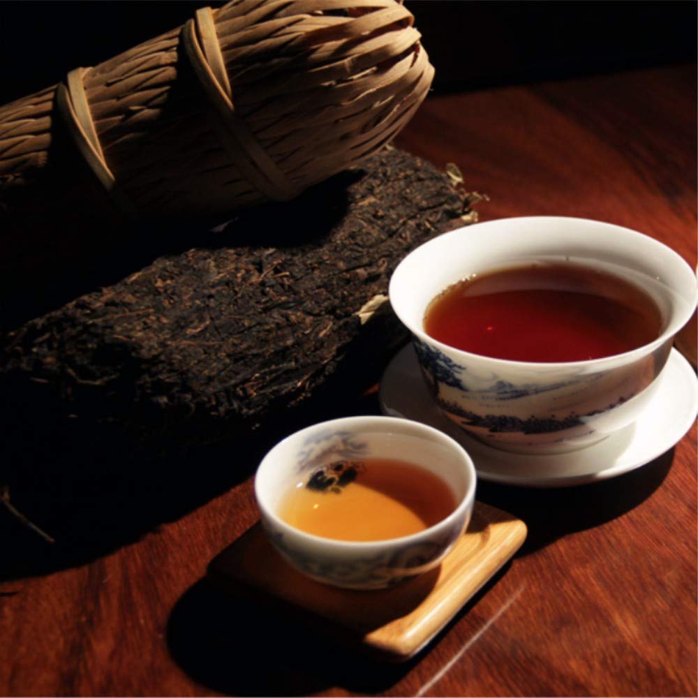 Yan Hou Tang 10 Years Aged Organic Chinese Yunan Premium Puerh Tea Black Cake Cha Ripe Fermented Collectible 357 Gram - Non-GMO Detox Weight Loss US FDA SGS Verified