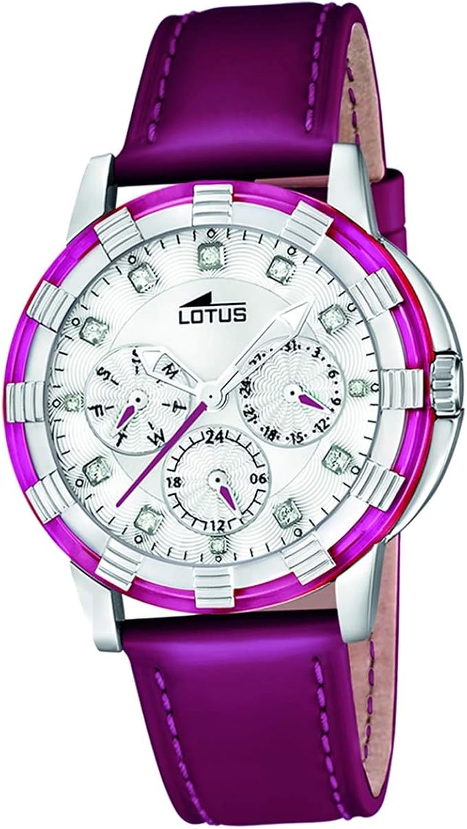 Montre Femme Rouge LR Quartz - Bracelet En Croûte De Cuir, Neuve Avec étiquettes