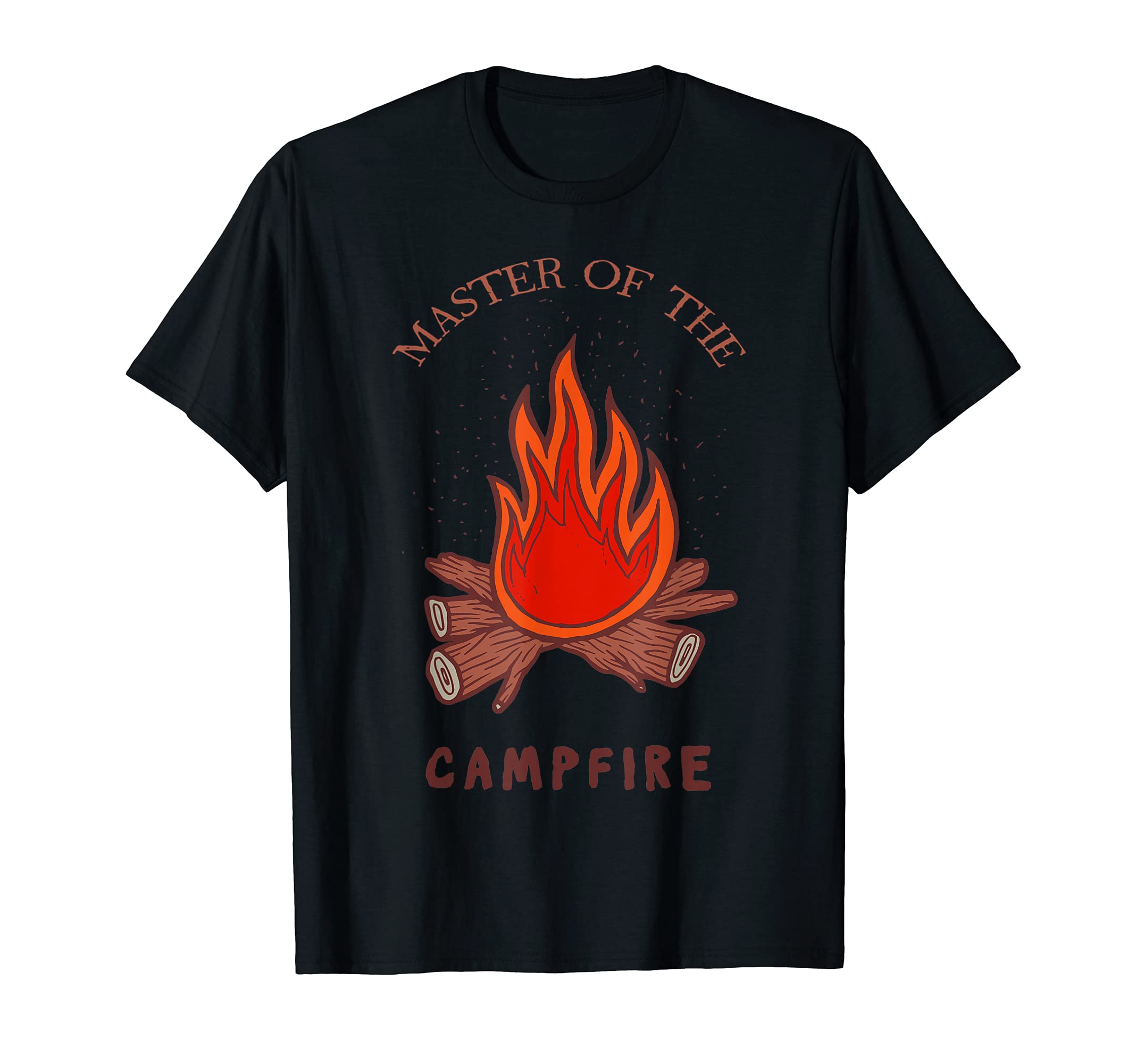 Master Of The Campfire Camping Camper Grill Outdoor Hiker T-Shirt