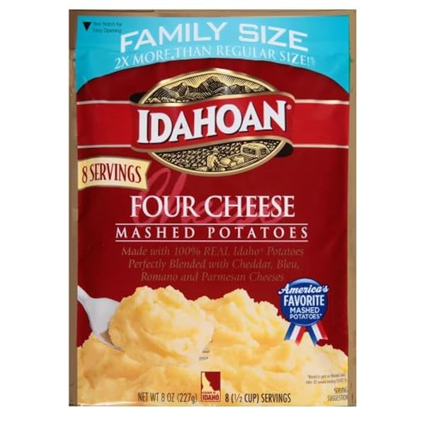 IDAHOAN FOUR CHEESE MASHED POTATOES FAMILY SIZE 8...