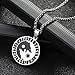 HANDMADE JEWELLERY - Werewolf Sun Moon Stainless Steel Norse Vikings Pendant Necklace Viking Amulet Pendant (55MM(22 Inches))