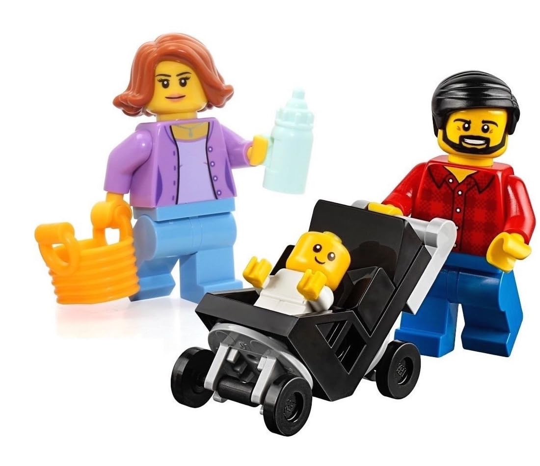 LEGO City MiniFigure: Combo Package (Mom, Dad, & Baby in Stroller) 60134