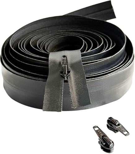 YKK Wasserabweisender Reißverschluss #5, Trennverschluss, 91,4 Cm Schwarz – 1 Stück