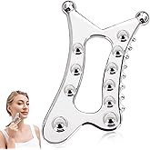 InfiniteRelax Metal Body Gua Sha Tool, 5 in 1 Muscle Scraper Tool, Lymphatic Drainage Massager for Self Care, Fascia Blaster for Cellulite, Trigger Point Massage Tools for Pain Relief