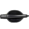 ECOTRIC Outside Door Handle Black Textured Compatible with Mitsubishi Endeavor 2004-2011 Replacement for MR987492 MI1311117 (Front Right)