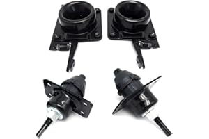 KOXUYIM Hood Release SET (4 PCS) Upper & Lower Latches, Fit for Volvo Truck VN VNL(#20498998) (#20565619) (#8074938) Black