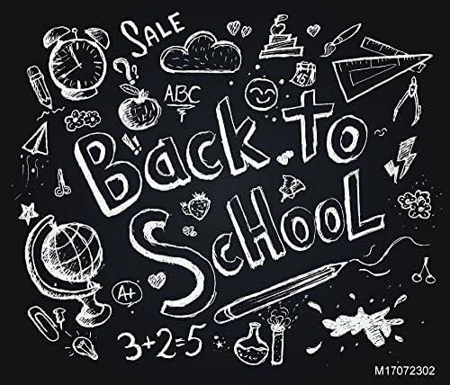 Phsfubel 7X5Ft Seamless Wrinkle-Free Washable Back To School Chalkboard Collapsible Backdrop Party Background Photoshoot