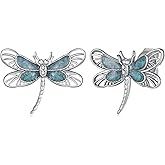 Dragonfly Earrings 925 Sterling Silver Turquoise Dragonfly Stud Earrings Animal Jewelry Gifts for Women