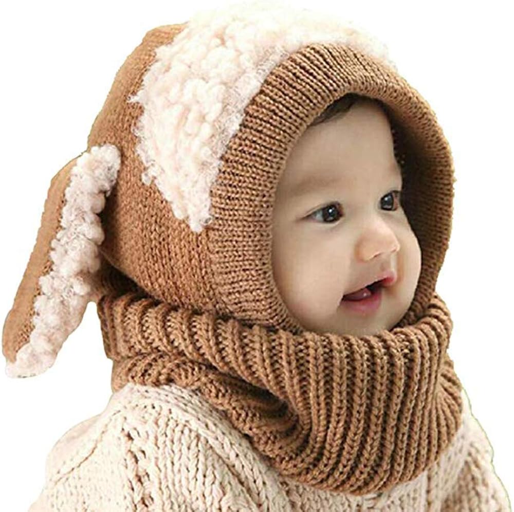 Winter Baby Hat Child Winter Hat Scarf Set Winter Baby Warm Knit Hat