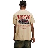COZYEASE Men's Letter Graphic Tee Short Sleeve Summer T-Shirts Streetwear | Oversized Mens T Shirts, Mens Graphic Tees, Letter Graphic T Shirts, Car Graphic Tee Shirts