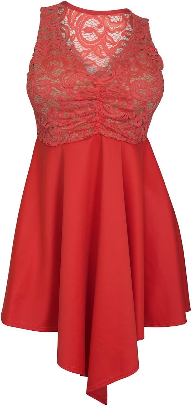 coral plus size dress