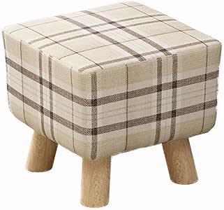 YXB Heces Cuadrada de Madera Marco otomana multipropósito for Adultos